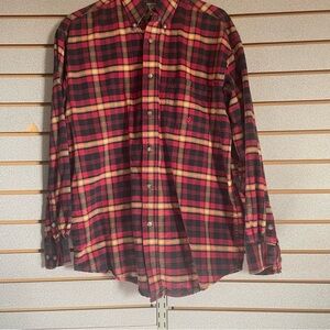 Men’s Twenty X By Wrangler Plaid Long Sleeve‎ Button Up Western Shirt Medium